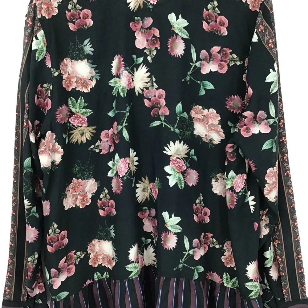 Tolani Collection Ruffled Hem Floral Print Tunic - Picture 8 of 14